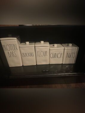Rae Dunn square canister set of 5